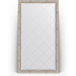 Зеркало напольное с гравировкой Evoform Exclusive-G Floor 111x201 см, в багетной раме - римское серебро 88 мм (BY 6358)