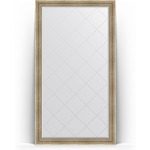 Зеркало напольное с гравировкой Evoform Exclusive-G Floor 112x202 см, в багетной раме - серебряный акведук 93 мм (BY 6361)