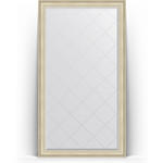 Зеркало напольное с гравировкой Evoform Exclusive-G Floor 113x203 см, в багетной раме - травленое серебро 95 мм (BY 6363)