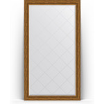 Зеркало напольное с гравировкой Evoform Exclusive-G Floor 114x204 см, в багетной раме - травленая бронза 99 мм (BY 6369)