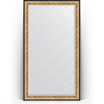 Зеркало напольное с гравировкой Evoform Exclusive-G Floor 115x205 см, в багетной раме - барокко золото 106 мм (BY 6373)