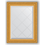 Зеркало с гравировкой поворотное Evoform Exclusive-G 52x70 см, в багетной раме - состаренное золото 67 мм (BY 4001)