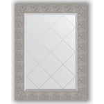 Зеркало с гравировкой поворотное Evoform Exclusive-G 66x89 см, в багетной раме - чеканка серебряная 90 мм (BY 4109)