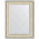 Зеркало с гравировкой поворотное Evoform Exclusive-G 78x105 см, в багетной раме - травленое серебро 95 мм (BY 4198)