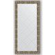 Зеркало с гравировкой поворотное Evoform Exclusive-G 73x155 см, в багетной раме - серебряный бамбук 73 мм (BY 4265)
