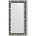 Зеркало с гравировкой поворотное Evoform Exclusive-G 79x161 см, в багетной раме - византия серебро 99 мм (BY 4286)