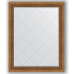Зеркало с гравировкой поворотное Evoform Exclusive-G 97x122 см, в багетной раме - бронзовый акведук 93 мм (BY 4369)