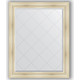 Зеркало с гравировкой поворотное Evoform Exclusive-G 99x124 см, в багетной раме - травленое серебро 99 мм (BY 4375)