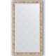 Зеркало с гравировкой поворотное Evoform Exclusive-G 93x168 см, в багетной раме - прованс с плетением 70 мм (BY 4392)