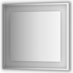 Зеркало в багетной раме поворотное Evoform Ledside со светильником 22 W 80x75 см (BY 2203)