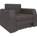 Кресло-кровать Мебелико Атлант эко-кожа коричневый