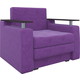 Кресло-кровать Мебелико Комфорт микровельвет фиолетовый