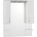 Зеркало-шкаф Style line Энигма 90 с подсветкой, белый (ЛС-00000174)