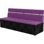 Кухонный диван Мебелико Классик микровельвет фиолетово/черный