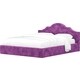 Кровать Мебелико Афина микровельвет фиолетовый