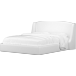 Кровать Мебелико Лотос эко-кожа белый.