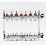Коллекторная группа Uni-Fitt 1"х3/4" 7 выходов с расходомерами и термостатическими вентилями (450I4307)