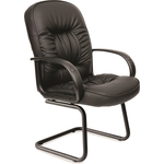 Офисное кресло  Chairman 416V ЭКО черный глянец