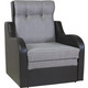 Кресло-кровать Шарм-Дизайн Классика В рогожка коричневый.