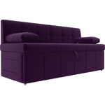Кухонный диван Мебелико Лео микровельвет фиолетовый