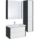 Мебель для ванной Roca Ronda 80 антрацит/белый глянец