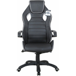 Кресло компьютерное Brabix Techno Pro GM-003 экокожа, черное/серое, вставки серые (531814)
