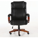 Кресло офисное Brabix Magnum EX-701 дерево/рециклированная кожа, черное (531827)