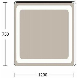 Зеркало De Aqua Смарт 120х75 с подсветкой (205766)