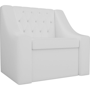 Кресло АртМебель Мерлин экокожа белый стол катрин прямоугольный нераскладной белый лдсп