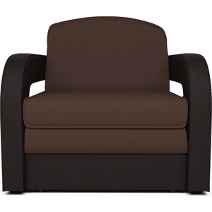 Кресло-кровать Mebel Ars Кармен 2 рогожка шоколад ППУ диван mebel ars кармен 2 рогожка шоколад ппу