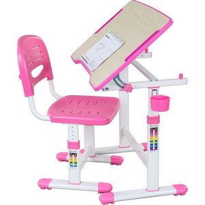 Комплект парта + стул трансформеры FunDesk Piccolino II pink