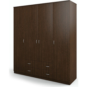 Шкаф четырехдверный Шарм-Дизайн Мелодия 160х60 венге шкаф для одежды шарм дизайн мелодия мш 21 110х60 венге
