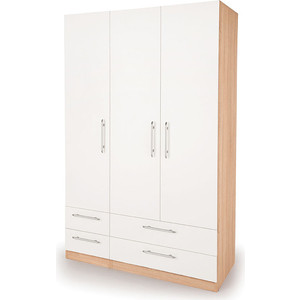 Шкаф комбинированный Шарм-Дизайн Шарм 120х45 дуб сонома+белый шкаф комбинированный шарм дизайн шарм 140х60 дуб сонома белый