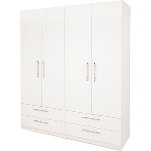Шкаф комбинированный Шарм-Дизайн Шарм 160х45 белый шкаф комбинированный олмеко 33 15 лючия бетон пайн белый венге белый стекло