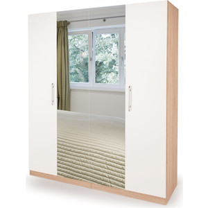 Шкаф комбинированный Шарм-Дизайн Шарм 140х60 дуб сонома+белый шкаф комбинированный шарм дизайн квартет 140х60 венге вяз