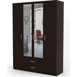 Шкаф комбинированный Шарм-Дизайн Квартет 140х60 венге вешалка шарм дизайн уют 3 венге