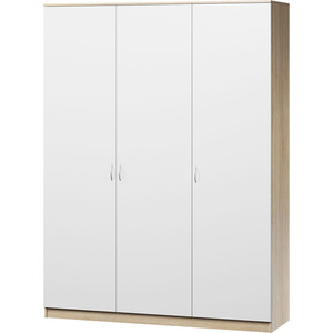 Шкаф комбинированный Шарм-Дизайн Лайт 150х60 дуб сонома+белый шкаф четырехдверный шарм дизайн лайт 160х60 дуб сонома белый