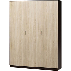 Шкаф комбинированный Шарм-Дизайн Лайт 150х60 венге+дуб сонома вешалка шарм дизайн уют 3 венге