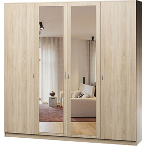 Шкаф комбинированный Шарм-Дизайн Лайт 140х60 дуб сонома с зеркалом шкаф комбинированный шарм дизайн лайт 150х60 венге дуб сонома