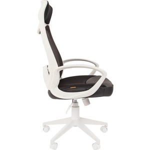 Офисное кресло Chairman 840 белый пластик TW11/TW-01 черный
