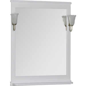 Зеркало Aquanet Валенса 70 с светильниками, белое (180150, 173024)