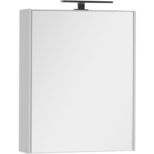 Зеркальный шкаф Aquanet Латина 60 с светильником, белый (179942, 178249)
