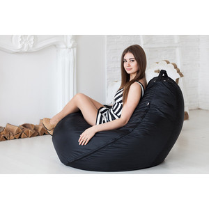 Кресло-мешок DreamBag Черное оксфорд XL 125x85 - фото 3