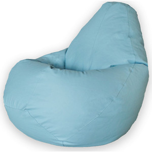 Кресло-мешок DreamBag Голубая экокожа XL 125x85 кресло мешок dreambag оранжевая экокожа 3xl 150x110
