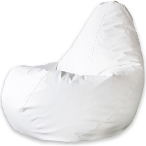 Кресло-мешок DreamBag Белая экокожа XL 125x85 кресло мешок dreambag голубая экокожа 3xl 150x110