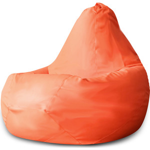 Кресло-мешок DreamBag Оранжевая экокожа XL 125x85 кресло мешок dreambag синяя экокожа 3xl 150x110