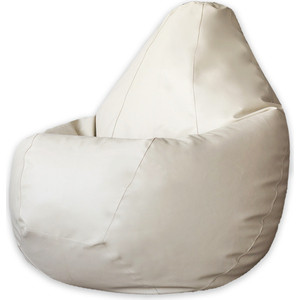 Кресло-мешок DreamBag Кремовая экокожа XL 125x85 кресло мешок dreambag красная экокожа 2xl 135x95