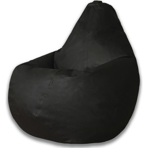 Кресло-мешок DreamBag Черная экокожа XL 125x85 кресло груша экокожа синий 80x120 см