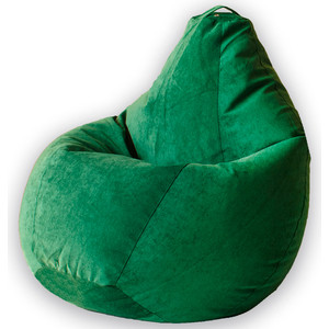 Кресло-мешок DreamBag Зеленый микровельвет XL 125x85 кресло мешок dreambag розовый микровельвет 2xl 135x95