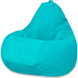 Кресло-мешок DreamBag Бирюзовый микровельвет XL 125x85 кресло мешок bean bag груша салатовый микровельвет xl